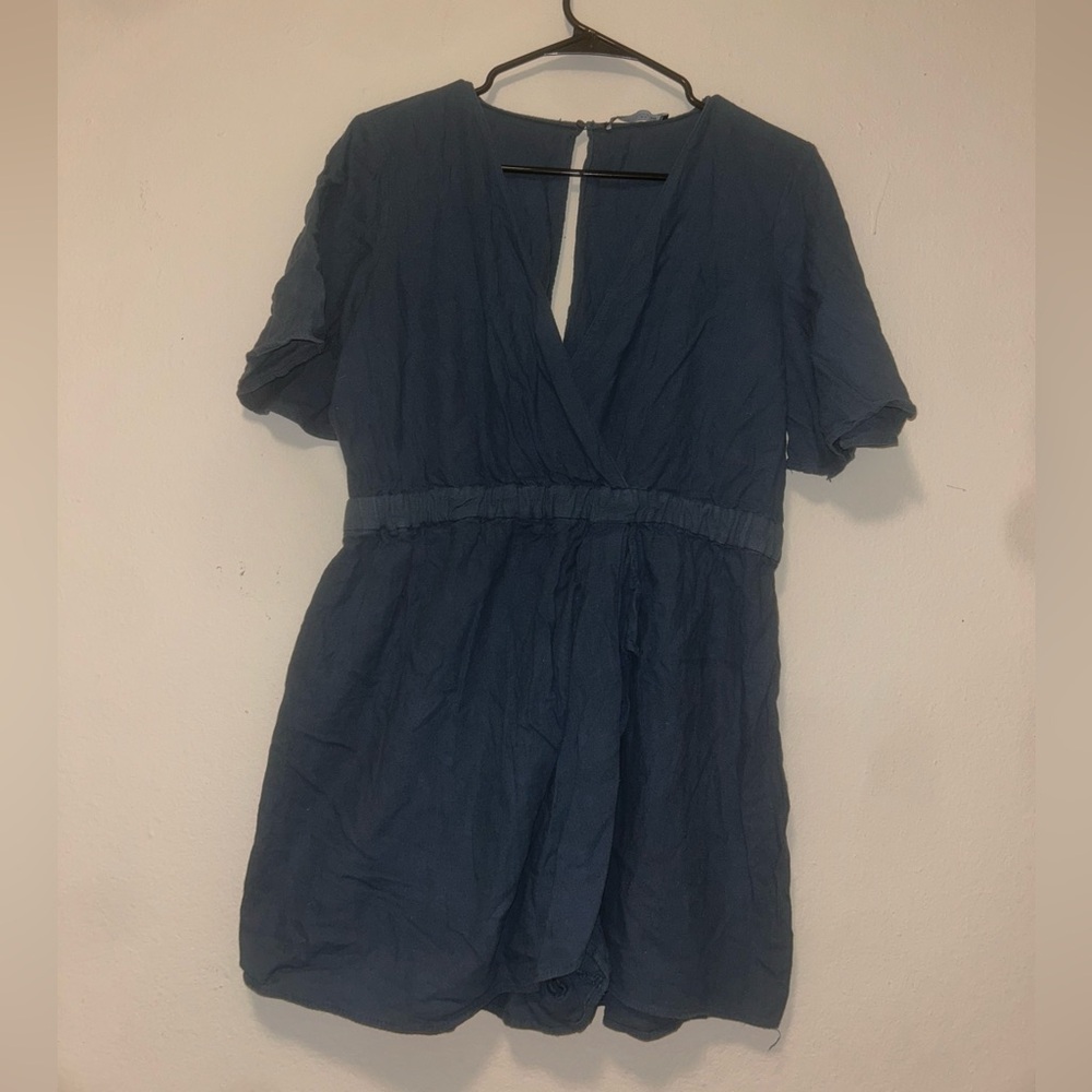 Zara Denim Blue Romper